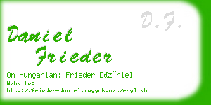 daniel frieder business card